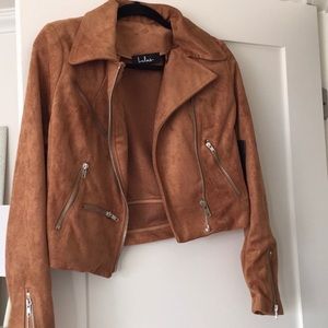 Lulu’s Suede Moto Jacket